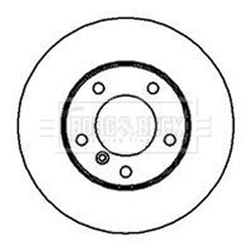 Borg & Beck 2 x Solid Front Brake Discs BBD5149