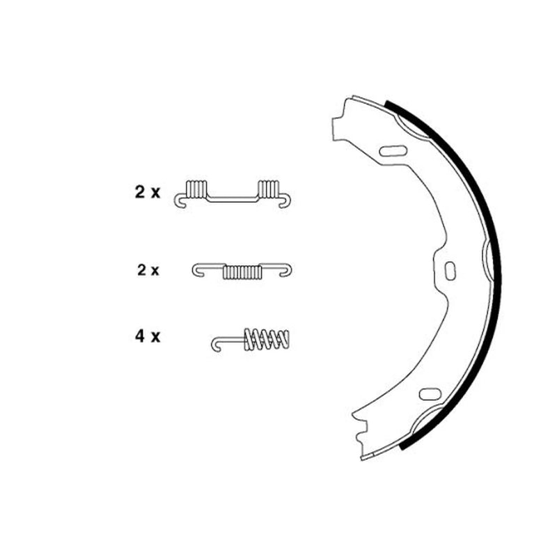 Mintex Parking Brake Shoe Set MFR568