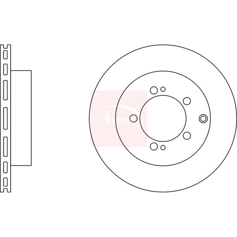 Apec 2 x Front Brake Discs DSK3660