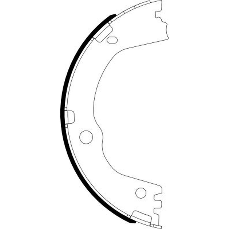 Textar Parking Brake Shoe Set 91082500