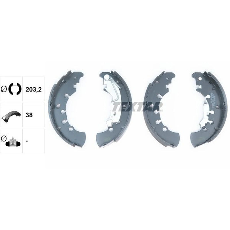Textar Brake Shoe Set Axle Kit 91061100
