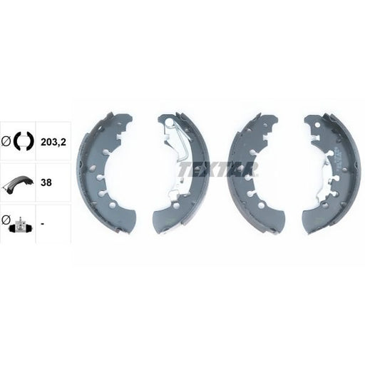 Textar Brake Shoe Set Axle Kit 91061100