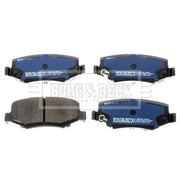 Borg & Beck 4 x Rear Brake Pad Set BBP2208