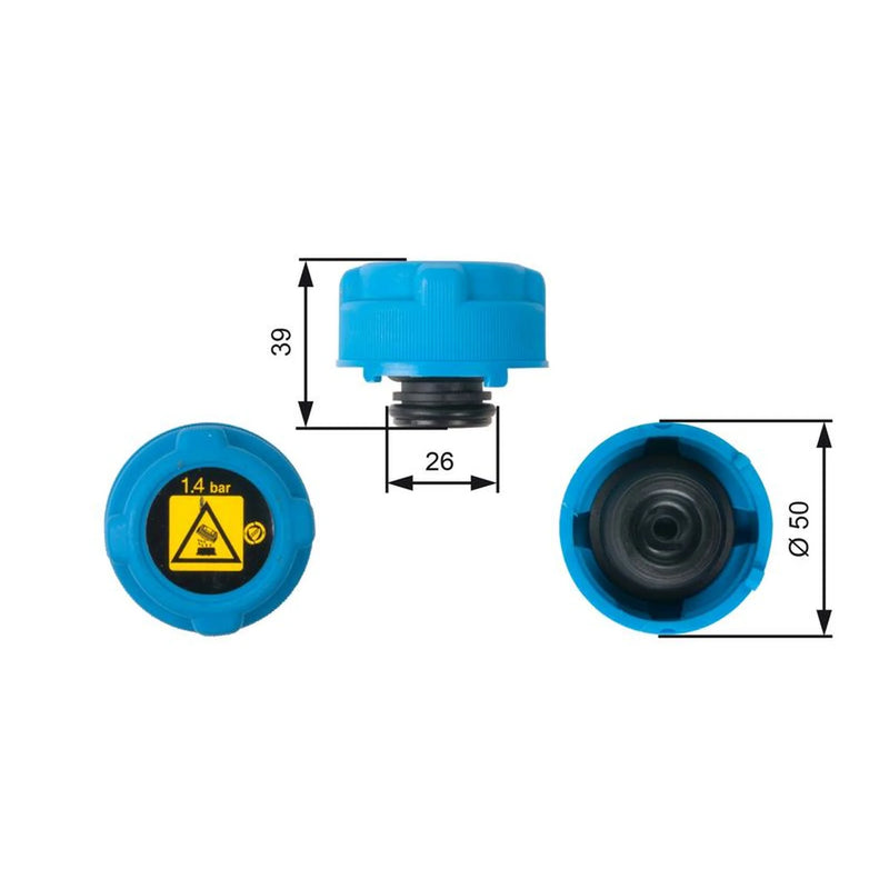 Gates Coolant Expansion Tank Cap RC216
