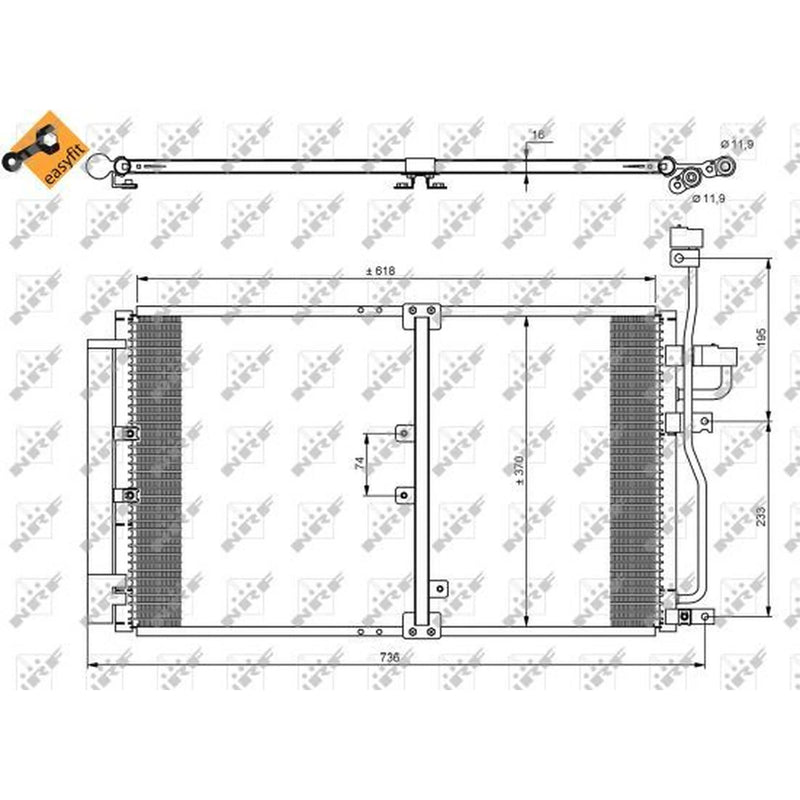 NRF Air Conditioning Condenser 35797
