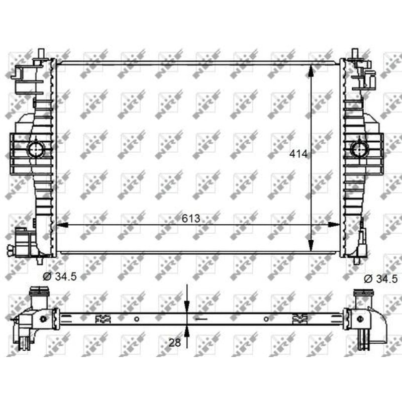 NRF Engine Radiator 59139