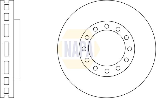 NAPA Brake Disc Set Vented