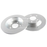 Borg & Beck 2 x Solid Rear Brake Discs BBD5571
