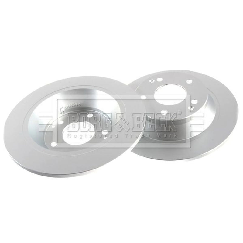 Borg & Beck 2 x Solid Rear Brake Discs BBD5571