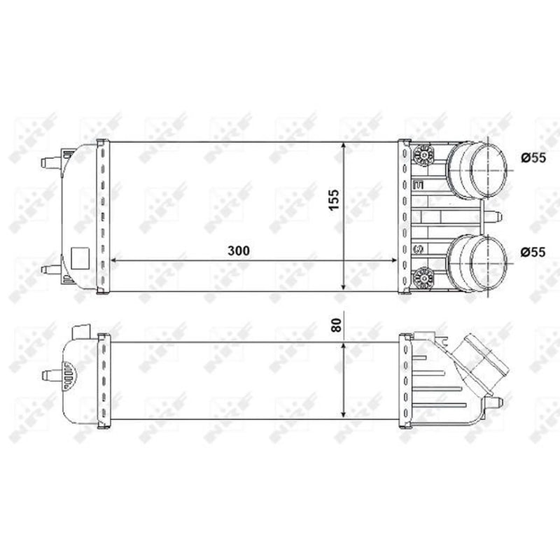 NRF Intercooler (Charge Air Cooler) 30543