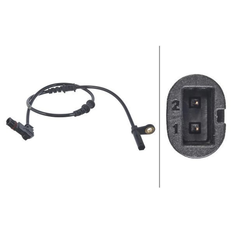 Hella ABS Wheel Speed Sensor Front 6PU 012 039-711