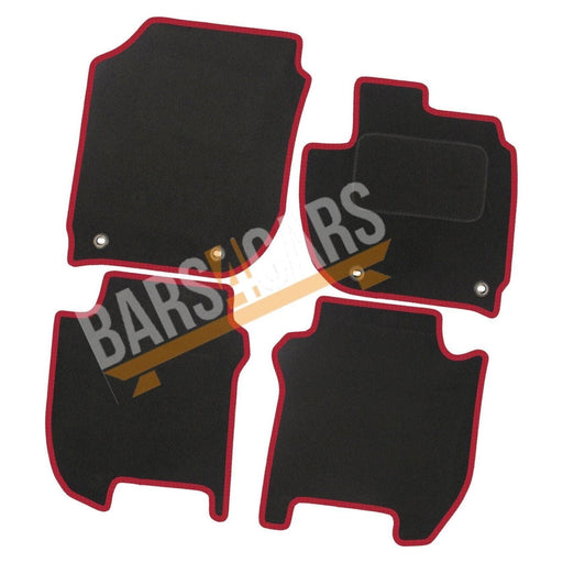 Tailored Red Trim Carpet Mats Honda Jazz 15-18 Man + Clips 2015 2016 2017 2018 UKB4C  - Town Parts