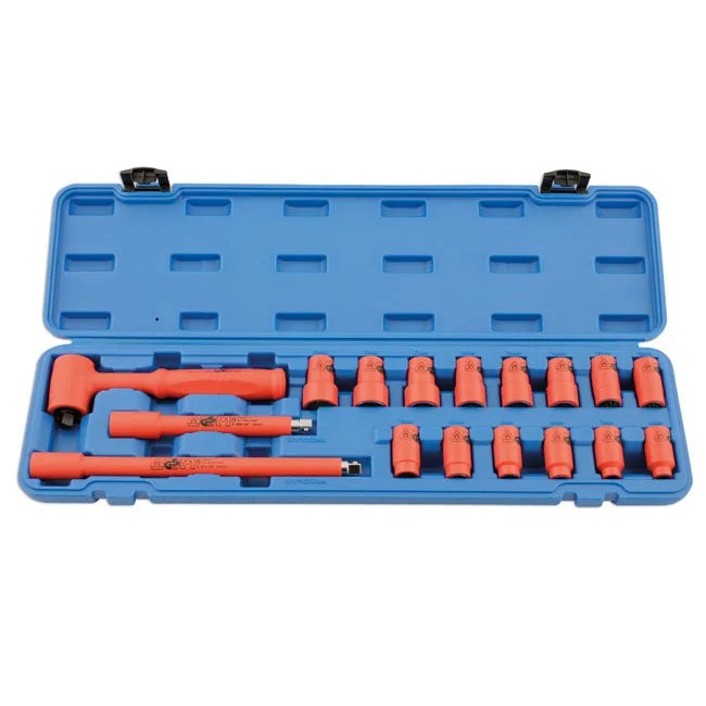 Laser Tools Insulated Socket Set 3/8"D 17pc - PL