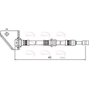 Apec Brake Hydraulic Hose Line Front Right HOS4022