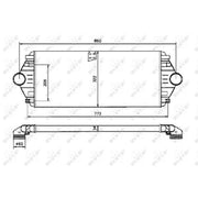 NRF Intercooler (Charge Air Cooler) 30803