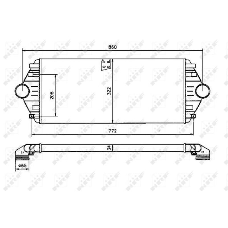 NRF Intercooler (Charge Air Cooler) 30803