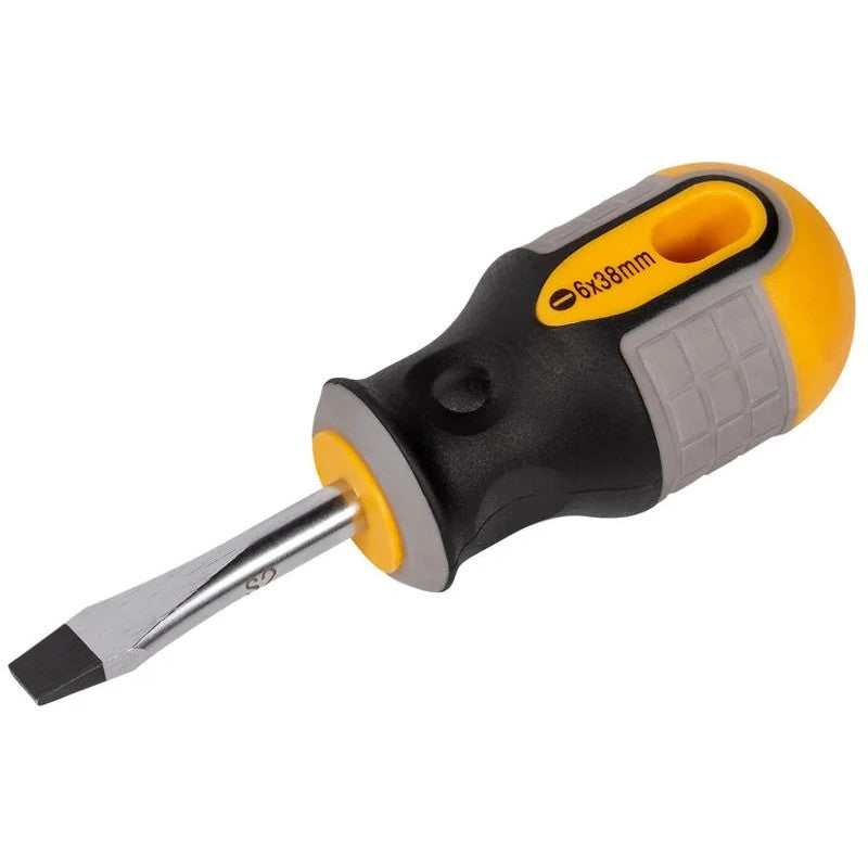 Roughneck Stubby Screwdriver Slotted Flared 6.0 x 38mm - 22-151