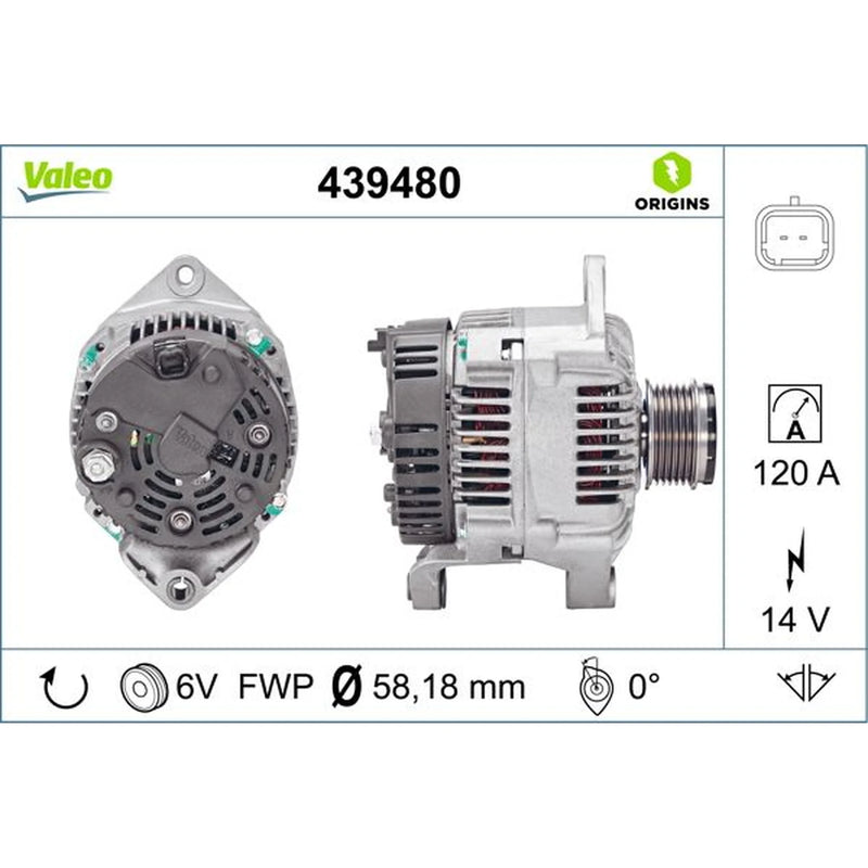 Valeo Car Alternator 12V 439480