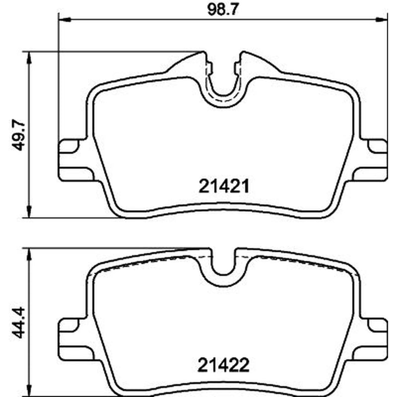 DON Rear Brake Pad Set PCP1831