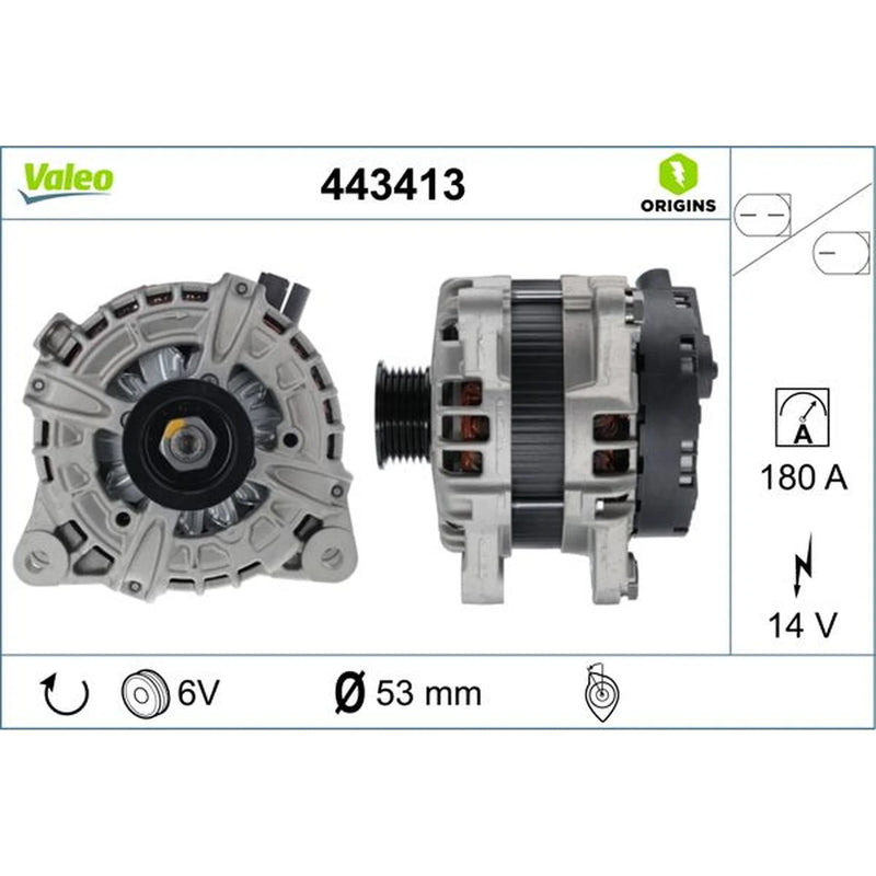 Valeo Car Alternator 12V 443413