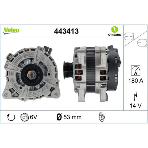 Valeo Car Alternator 12V 443413