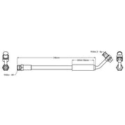 Juratek Brake Hydraulic Hose Line Rear JBH1423