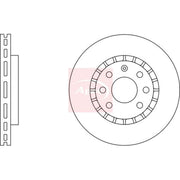 Apec 2 x Vented Front Brake Discs DSK518