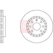 Apec 2 x Vented Front Brake Discs DSK518