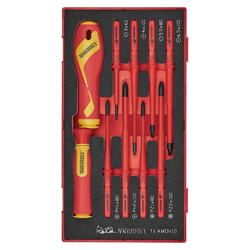 Teng Tools Insulated Tool Set FOAM1 10 Pieces
