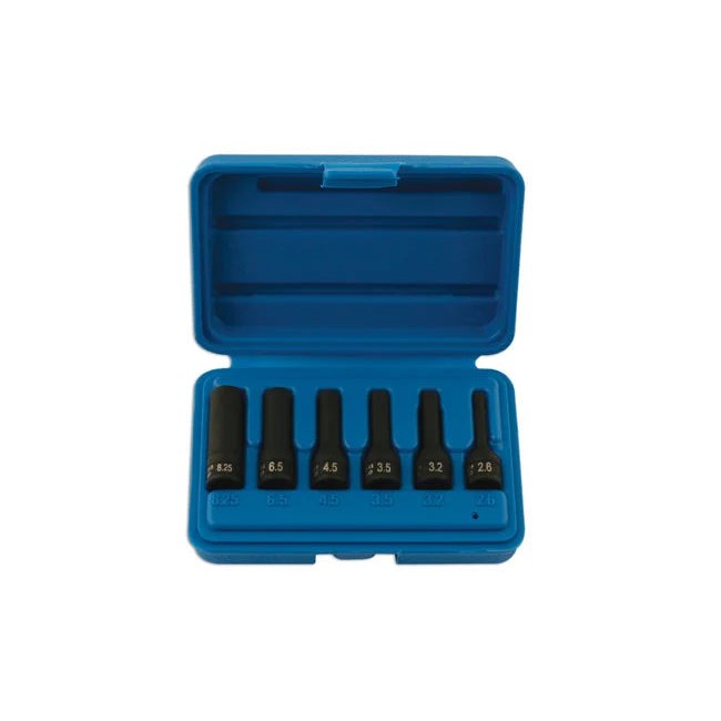 Laser Tools Glow Plug Electrode Removal Sockets 1/4"D 6pc - PL