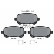 Textar Rear Brake Pad Set 2482201