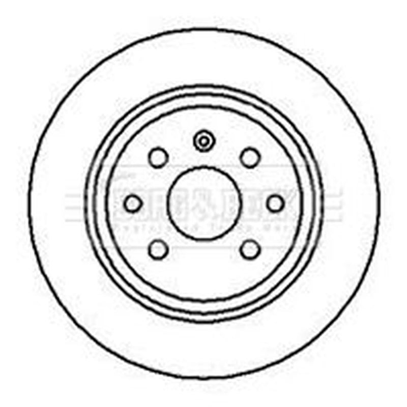 Borg & Beck 2 x Solid Rear Brake Discs BBD5083