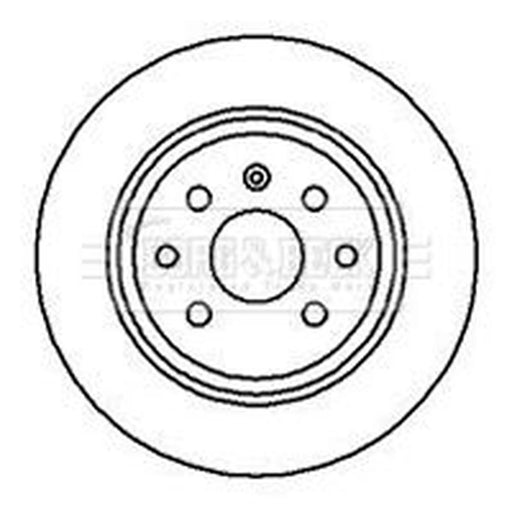 Borg & Beck 2 x Solid Rear Brake Discs BBD5083