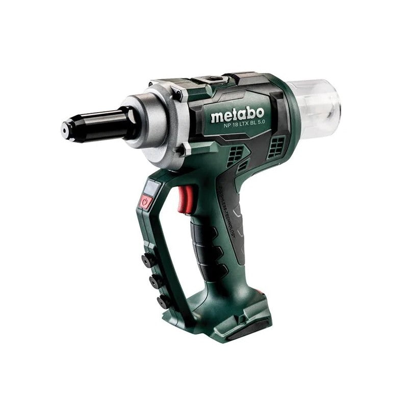 Metabo NP 18 LTX BL 5.0 Brushless Rivet Gun + metaBOX 18V Bare Unit - 619002840
