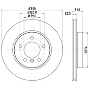 DON 2 x Internally Vented Front Brake Discs PCD10742