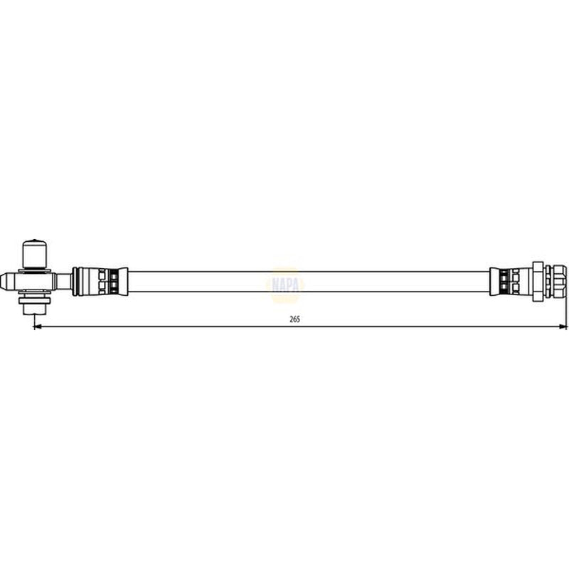 NAPA Brake Hydraulic Hose Line Rear Right NBH1297