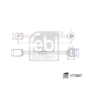 Febi Control/Trailing Arm Rear Right 177887