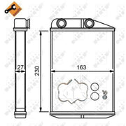 NRF Heater Matrix Core Heat Exchanger 54309