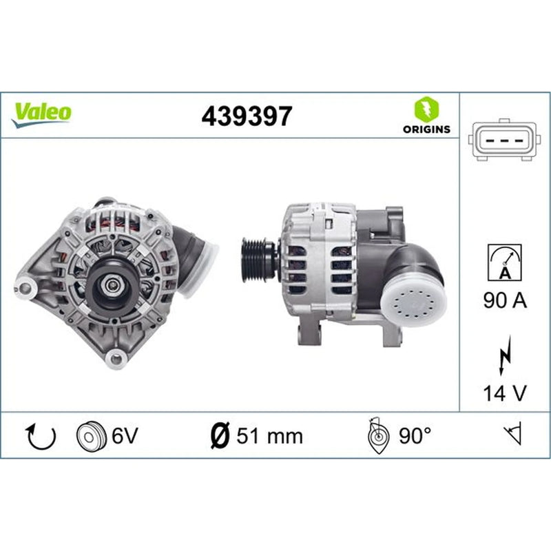 Valeo Car Alternator 12V 439397