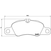 Brembo 4 x Front Brake Pad Set P65019