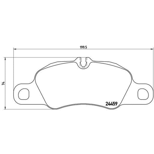 Brembo 4 x Front Brake Pad Set P65019