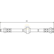 NAPA Brake Hydraulic Hose Line Front NBH1404