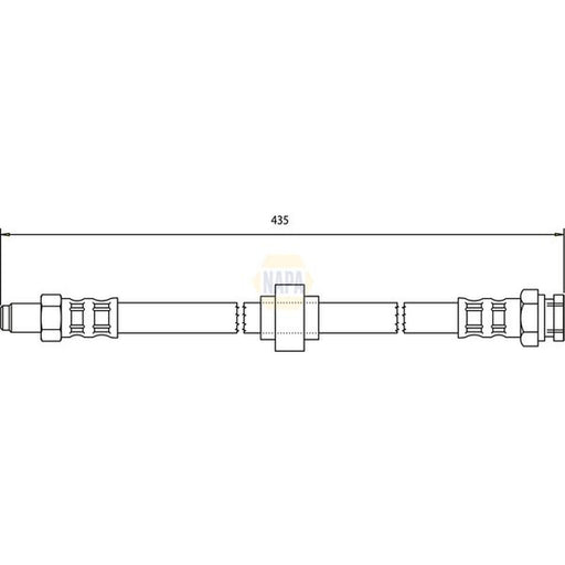 NAPA Brake Hydraulic Hose Line Front NBH1404