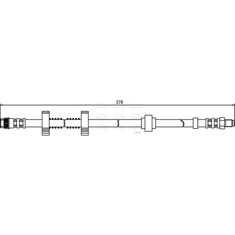 Apec Brake Hydraulic Hose Line Front HOS3078