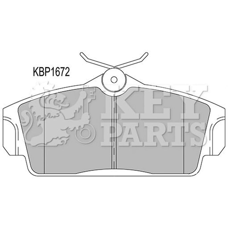 Key Parts 4 x Front Brake Pad Set KBP1672