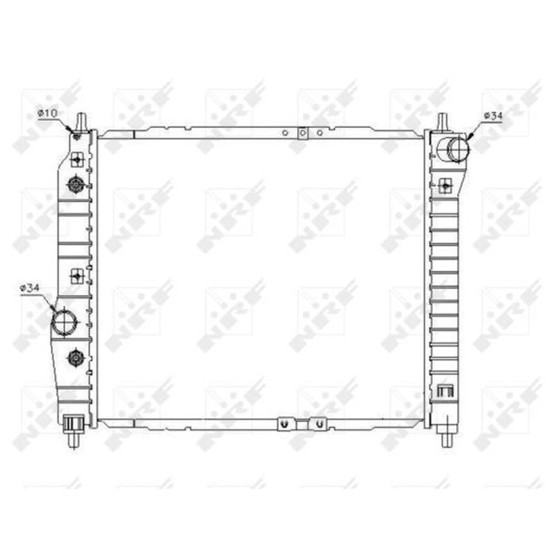 NRF Engine Radiator 53638