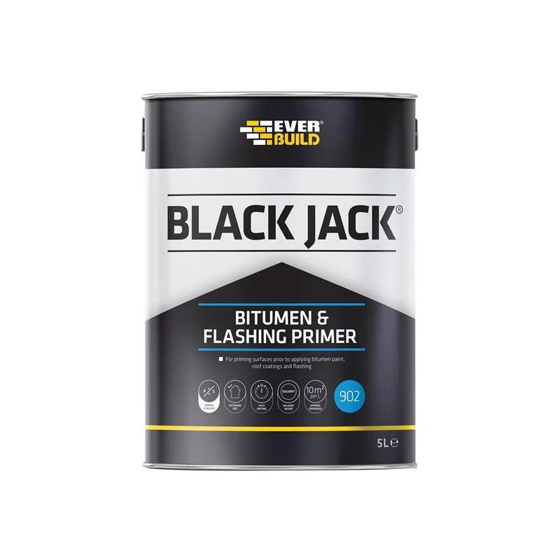 Everbuild Sika Black Jack® 902 Bitumen & Flashing Primer 5 litre - 852671