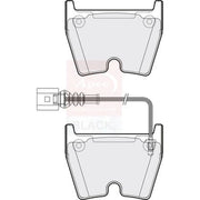 Apec Front Brake Pad Set PAD2121B
