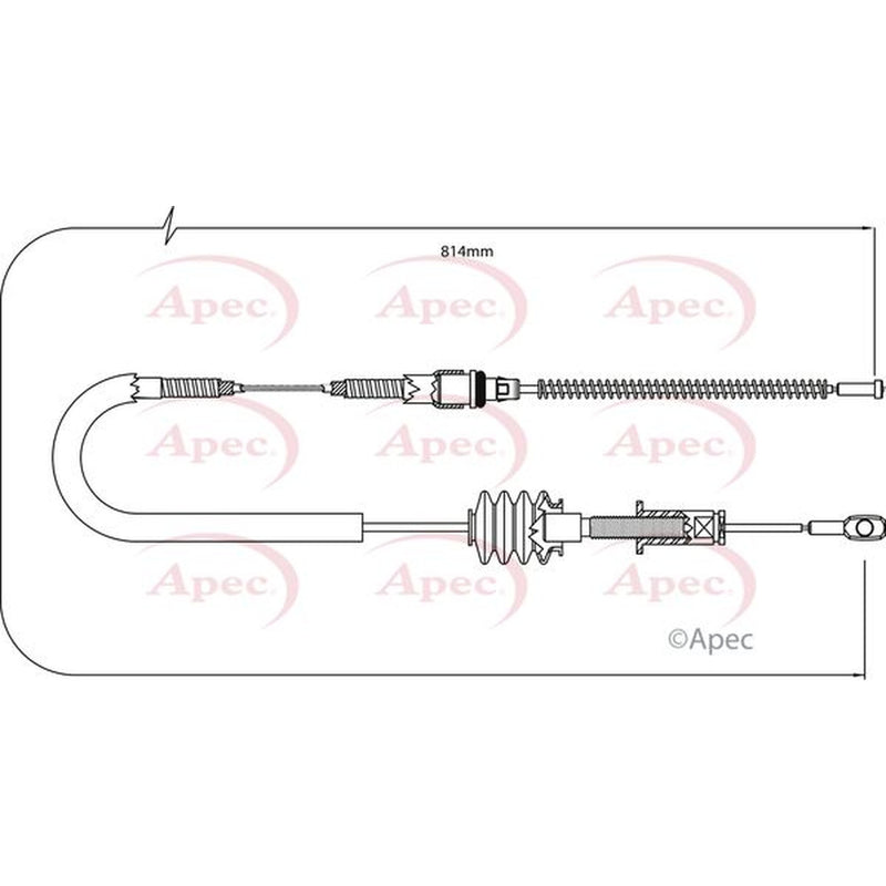 Apec Handbrake Cable Left Rear CAB1261