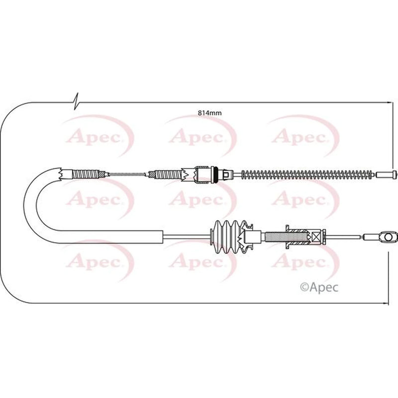 Apec Handbrake Cable Left Rear CAB1261